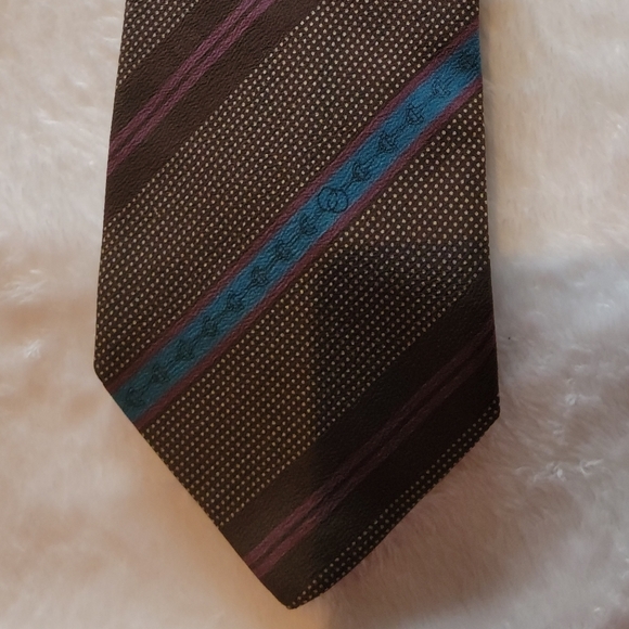 Authentic Vintage Gucci Necktie 100% Silk Tie Brown Rare Luxury Read Desc - Picture 5 of 15